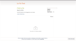 Desktop Screenshot of lavietoni.wordpress.com