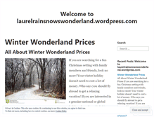 Tablet Screenshot of laurelrainsnowswonderland.wordpress.com