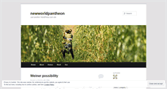 Desktop Screenshot of newworldpantheon.wordpress.com