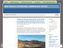 Tablet Screenshot of newthoughtcommunity.wordpress.com
