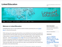 Tablet Screenshot of linkededucation.wordpress.com