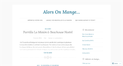 Desktop Screenshot of alorsonmange.wordpress.com