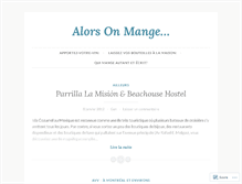 Tablet Screenshot of alorsonmange.wordpress.com