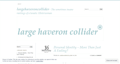 Desktop Screenshot of largehaveroncollider.wordpress.com