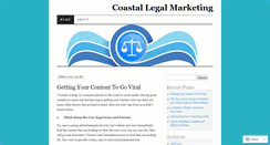 Desktop Screenshot of coastallegalmarketing.wordpress.com