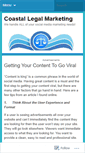 Mobile Screenshot of coastallegalmarketing.wordpress.com