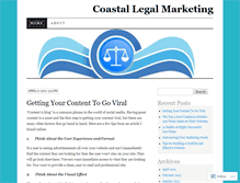 Tablet Screenshot of coastallegalmarketing.wordpress.com