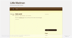 Desktop Screenshot of littlemadman.wordpress.com