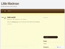 Tablet Screenshot of littlemadman.wordpress.com