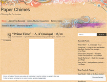 Tablet Screenshot of paperchimes.wordpress.com