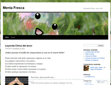 Tablet Screenshot of mentafresca.wordpress.com