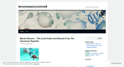 Desktop Screenshot of laromanaexcursions9.wordpress.com