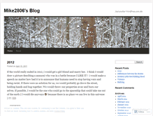 Tablet Screenshot of mike2806.wordpress.com