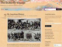 Tablet Screenshot of butterflyvoyage.wordpress.com