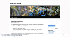 Desktop Screenshot of lifeobstacles.wordpress.com