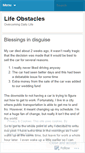 Mobile Screenshot of lifeobstacles.wordpress.com