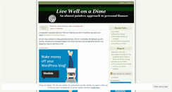 Desktop Screenshot of livewellonadime.wordpress.com