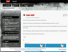 Tablet Screenshot of masihtidakdiketahui.wordpress.com