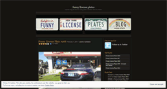 Desktop Screenshot of funnylicenseplates.wordpress.com