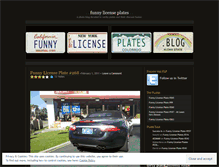 Tablet Screenshot of funnylicenseplates.wordpress.com