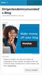 Mobile Screenshot of dirigentesdemicomunidad.wordpress.com