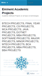 Mobile Screenshot of eminentbtechprojects.wordpress.com