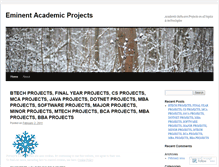 Tablet Screenshot of eminentbtechprojects.wordpress.com