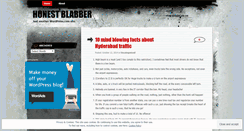 Desktop Screenshot of honestblabber.wordpress.com