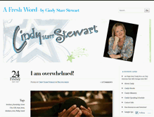 Tablet Screenshot of cindystarrstewart.wordpress.com