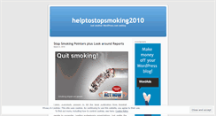 Desktop Screenshot of helptostopsmoking2010.wordpress.com