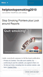 Mobile Screenshot of helptostopsmoking2010.wordpress.com