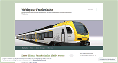 Desktop Screenshot of frankenbahn.wordpress.com