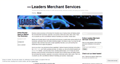 Desktop Screenshot of leadersmerchantservices.wordpress.com