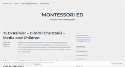 Desktop Screenshot of montessoried.wordpress.com