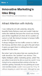 Mobile Screenshot of innovativemarketingideas.wordpress.com