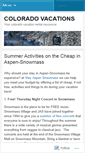Mobile Screenshot of coloradovacationrental.wordpress.com