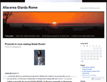 Tablet Screenshot of giardarome.wordpress.com