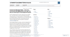 Desktop Screenshot of gtamortgagematters.wordpress.com