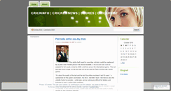 Desktop Screenshot of crickinfo.wordpress.com