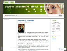 Tablet Screenshot of crickinfo.wordpress.com