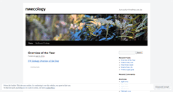 Desktop Screenshot of nwecology.wordpress.com