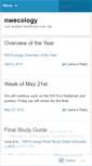 Mobile Screenshot of nwecology.wordpress.com