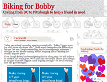 Tablet Screenshot of bikingforbobby.wordpress.com