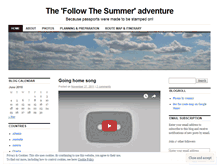 Tablet Screenshot of followthesummer.wordpress.com