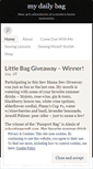 Mobile Screenshot of mydailybag.wordpress.com