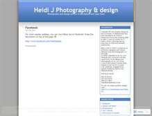 Tablet Screenshot of heidijphoto.wordpress.com