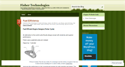 Desktop Screenshot of fishertechnologies.wordpress.com