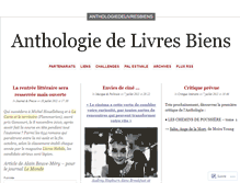 Tablet Screenshot of anthologiedelivresbiens.wordpress.com