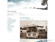 Tablet Screenshot of portofentry.wordpress.com