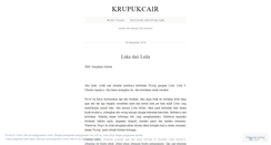 Desktop Screenshot of krupukcair.wordpress.com